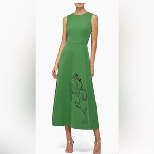 Elegant Green Sleeveless Dress